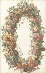 Oval Flower Wreath