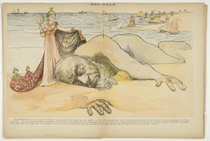Paul Kruger Washed Ashore on the Dutch Coast