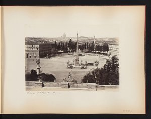 Piazza del Popolo in Rome, with St. Peter