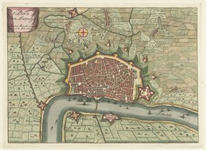 Map of Antwerp, ca. 1706 by Anonymous