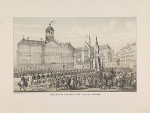 Solemn Entry of His Majesty William III, on April 9, 1861, in Amsterdam by Anonymous