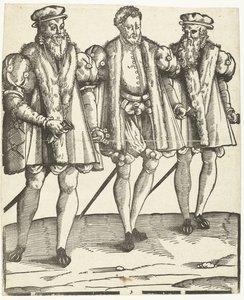 Portrait of Gaspard, Francois, and Odet de Coligny by Anonymous