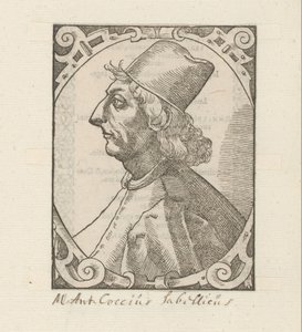 Portrait of Marcus Antonius Coccius Sabellicus by Anonymous