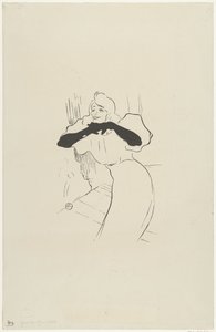 Portrait of Actress Yvette Guilbert Performing in Linger Longer Loo