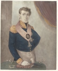 Prince Frederick of the Netherlands as Grand Master of the Freemasons, 1817 by Anonymous