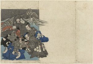 Raikô and His Vassals Around a Go Board