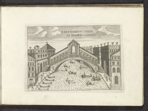 Rialto Bridge in Venice by Anonymous