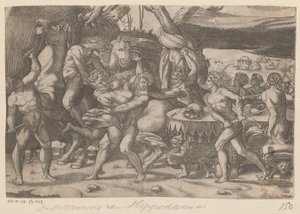Abduction of a Woman by Man and Satyr