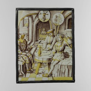 Window with Joseph Explaining the Dreams of the Butler and the Baker by Anonymous