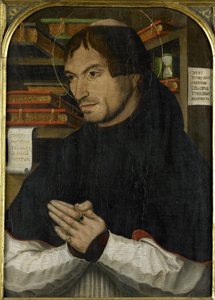 Saint Dionysius the Areopagite in Prayer by Anonymous