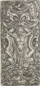 Shield of Cartouche with a Herm