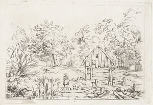 Barn by the Water by Anonymous