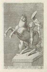 Sculpture of an Amazon on Horseback