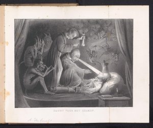 Caricature in Leiden Student Almanac, 1844 by Anonymous