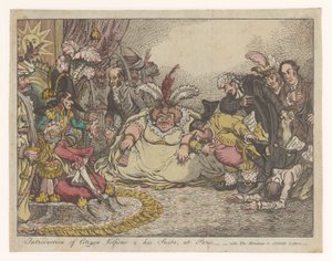 Caricature with Napoleon and Fox, 1802 by Anonymous