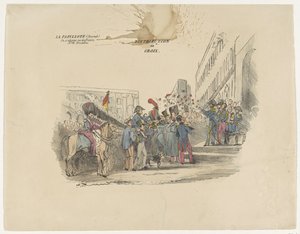 Satire on the Distribution of Belgian Crosses of Honor, 1834 by Anonymous