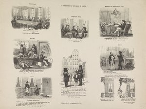 Caricature on a Regulation in Utrecht on Building and Demolition, 1857