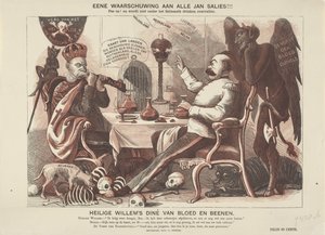 Caricature of Emperor Wilhelm I and Bismarck, 1870 by Anonymous