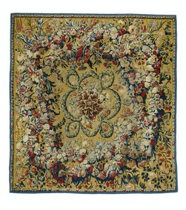Carpet with Flower Garlands