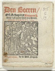 Title Page for: The Farmers / Or Shepherds Almanac for the Leap Year of Our Lord Jesus Christ, 1712 by Anonymous