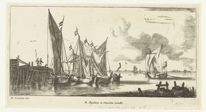 Towboats or Spaarndam Fishing Boats by Anonymous