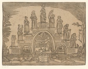 Staircase of Old Age with Women by Anonymous