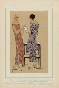 Très Parisien, 1923, No 11: 5. - TEA TIME. - Very Stylish...