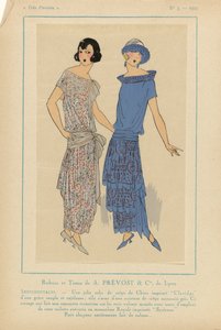 Très Parisien, 1923, No. 3: Rubans et Tissus de A. PRÉVOST...SENTIMENTALES... by Anonymous