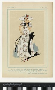 Very Parisian, 1923, No 5: 17.- TIMIDITY. - 1. Voile dress...