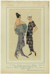 Very Parisian, 1923, No 6: 1 - IN THE EVENING. - Sumptuous is this dress... by Anonymous