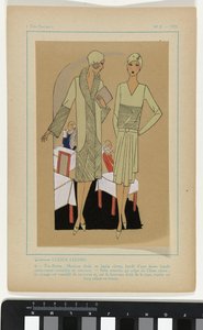 Très Parisien, 1928, No. 8: Creations LUCIEN LELONG / 6. - TEA-ROOM...