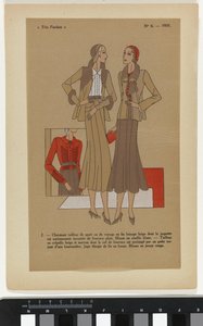 Très Parisien. Fashion, Chic, Elegance (Très Parisien, 1931, No. 6: 2. - Charming Sports Suit...) by Anonymous
