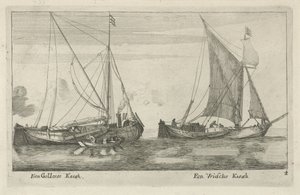 Two Ships: A Frisian Kaag and a Gelderland Kaag (A Gelderland Kaag, A Frisian Kaag)