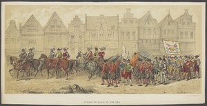 Utrecht Masquerade, Plate B: Battle on Land and Sea, 1856 by Anonymous