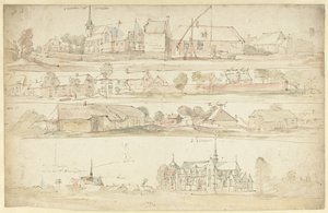 Four Views of Olen and Geel in Flanders