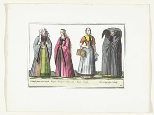 Four Women Dressed in German Fashion, ca. 1580