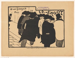 Business Card of Print Dealer Edmond Sagot in Paris