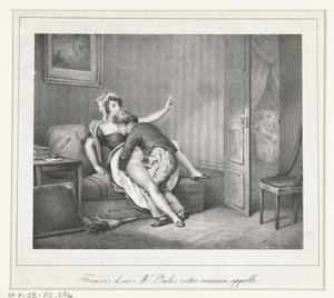 Lovers on a Bench by Anonymous