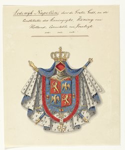 Coat of Arms of Louis Napoleon Bonaparte, King of Holland by Anonymous