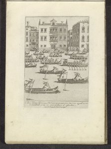 Gondola and Rowboat Race in Venice by Anonymous