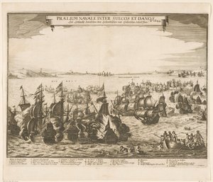 Naval Battle Between the Swedish and Danish Fleets in the Belt, 1644 by Anonymous