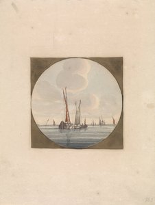 Sailing Ships on Calm Sea (Ships at Sea, Series B) by Anonymous