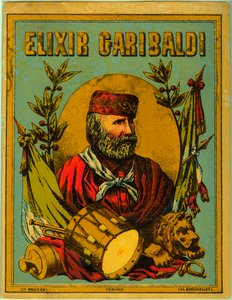 Advertisement for Elixir Garibaldi, with portrait of the Italian patriot by Anonymous Anonymous