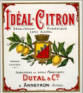 Advertisement for French lemon drink called Ideal-Lemon
