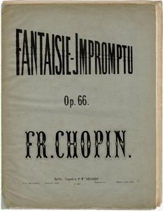 Cover page of the German edition of the Fantaisie-Impromptu, Op. 66 by Anonymous Anonymous
