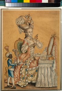 Lady at a Toilette with a Black Boy by Anonymous Anonymous