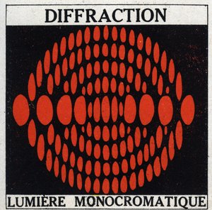 Diffraction: monochromatic light. Anonymous illustration from 1925. Private collection. by Anonymous Anonymous