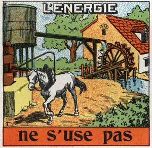 Energy does not wear out: horse attaches to a manege and hears water in a reservoir by Anonymous Anonymous
