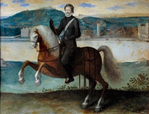 Equestrian Portrait of Henri IV in Front of Paris