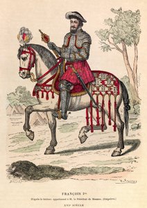 Equestrian portrait of Francis I, King of France (1494 - 1547) by Anonymous Anonymous